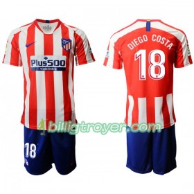 Billige Fotballdrakter Atlético Madrid DIEGO COSTA 18 Barn Hjemmedraktsett 2019/20 Kortermet